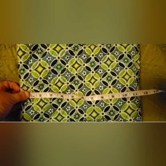 Vera Bradley Daisy Daisy Pattern Green/Blue Quilted Shoulder Purse Gently Used. - Picture 11 of 11